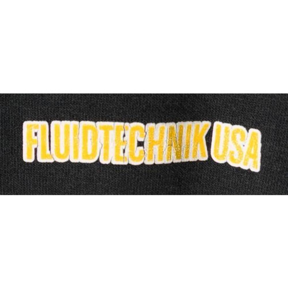 Carhartt Hoodie Black Original Fit Size L Fluidtechnik USA Logo #2 - Picture 3 of 8